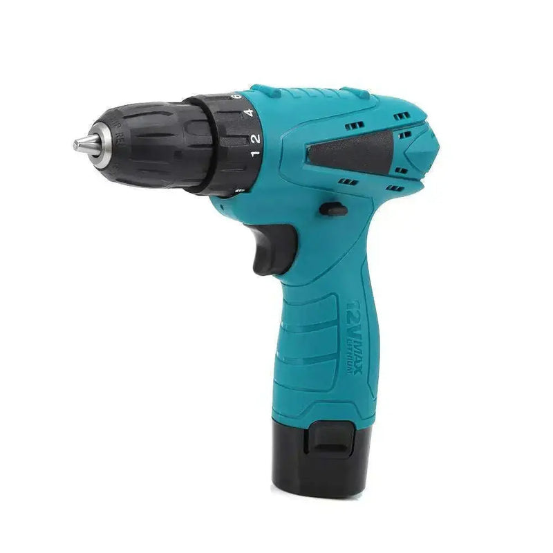 12V-Electric-Drill-Cordless-Screwdriver-Set-with-Carrying-Case-Li-ion-Battery-GreatEagleInc-317611588