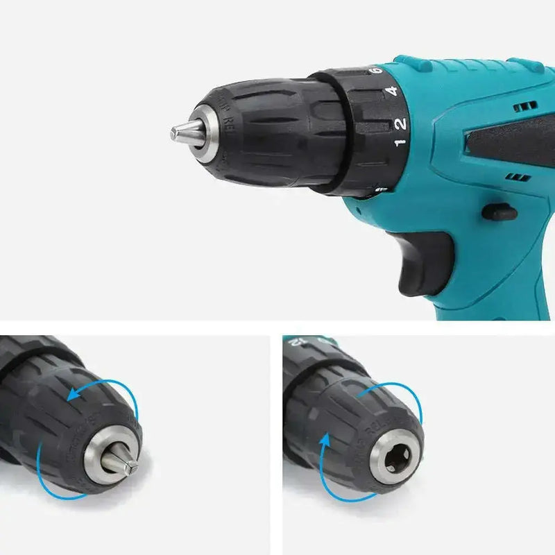 12V-Electric-Drill-Cordless-Screwdriver-Set-with-Carrying-Case-Li-ion-Battery-GreatEagleInc-317611647