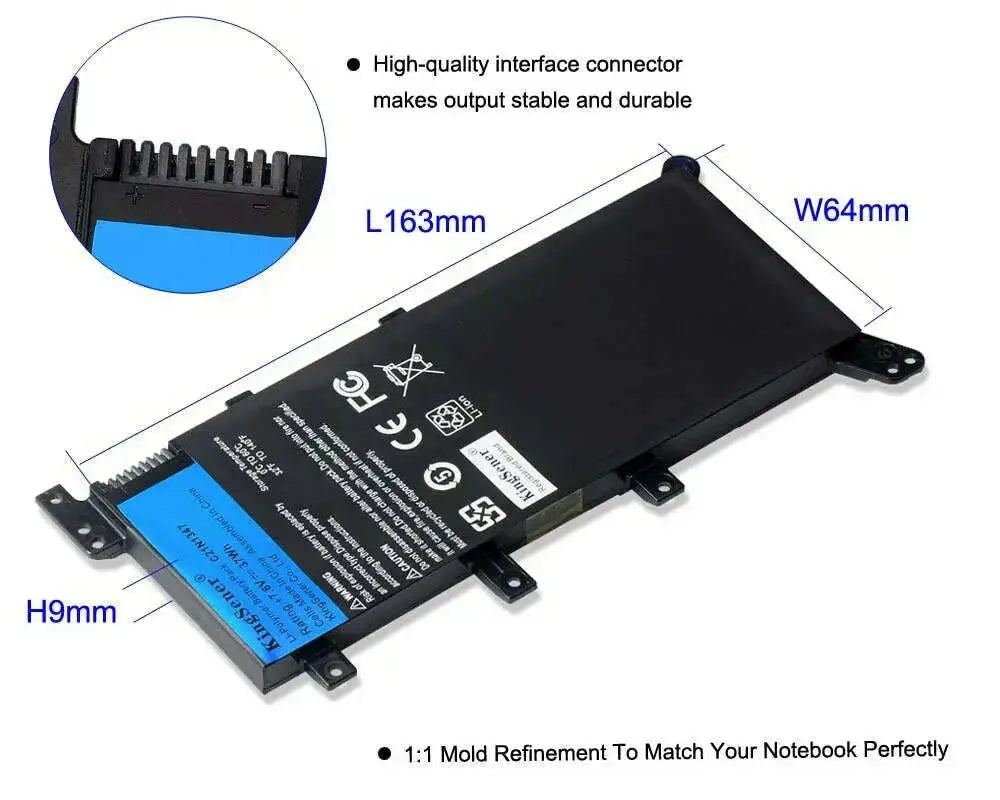 7.5V-37WH-KingSener-C21N1347-New-Laptop-Battery-For-ASUS-X554L-X555-X555L-X555LA-X555LD-X555LN-X555MA-2ICP4-63-134-C21N1347-GreatEagleInc-317762277