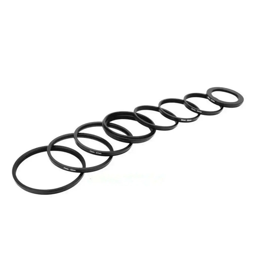 7PCS-Lens-Adapter-Filter-Set-Metal-Step-Up-Rings-49-52-55-58-62-67-72-77mm-Adapte-49-77mm-Lens-ring-A1M5-Universal-Aluminum-U0Q1-GreatEagleInc-334098867
