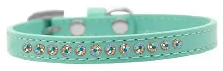 Ab-Crystal-Size-10-Aqua-Puppy-Collar-GreatEagleInc-319643097