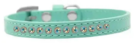 Ab-Crystal-Size-10-Aqua-Puppy-Collar-GreatEagleInc-319643097