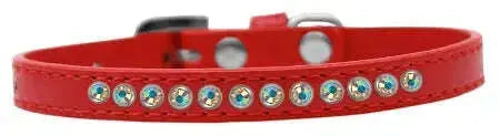 Ab-Crystal-Size-10-Red-Puppy-Collar-GreatEagleInc-319641095