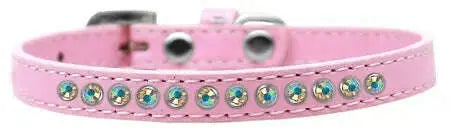 Ab-Crystal-Size-12-Light-Pink-Puppy-Collar-GreatEagleInc-319641554