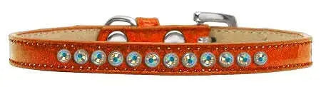 Ab-Crystal-Size-12-Orange-Puppy-Ice-Cream-Collar-GreatEagleInc-319626735