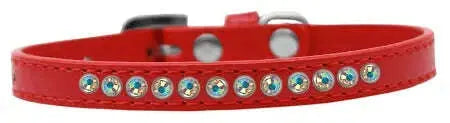 Ab-Crystal-Size-16-Red-Puppy-Collar-GreatEagleInc-319640799