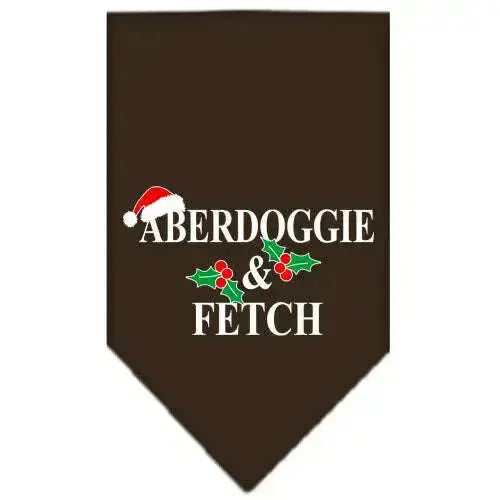 Aberdoggie-Christmas-Screen-Print-Bandana-Cocoa-Small-GreatEagleInc-318595411