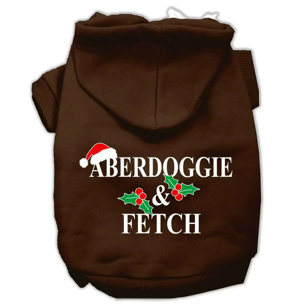 Aberdoggie-Christmas-Screen-Print-Pet-Hoodies-Brown-Size-Xs-GreatEagleInc-333961410