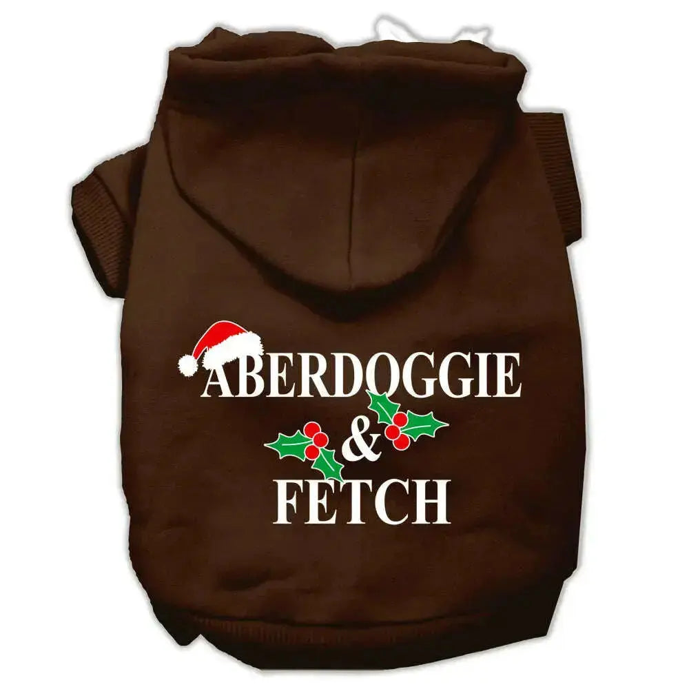 Aberdoggie-Christmas-Screen-Print-Pet-Hoodies-Brown-Size-Xs-GreatEagleInc-333961410
