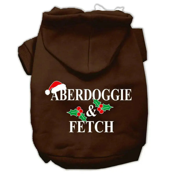 Aberdoggie-Christmas-Screen-Print-Pet-Hoodies-Brown-Size-Xs-GreatEagleInc-333961410