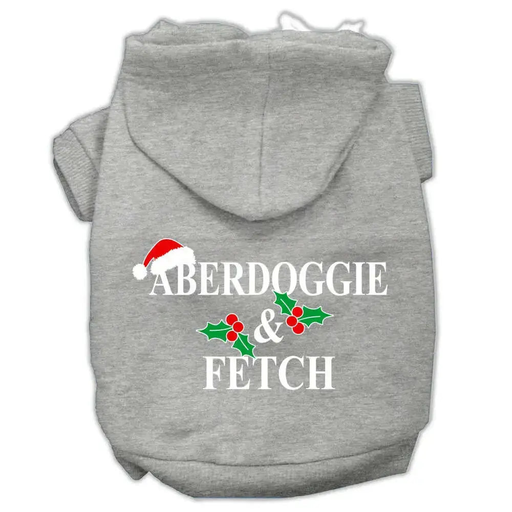 Aberdoggie-Christmas-Screen-Print-Pet-Hoodies-Grey-Size-L-GreatEagleInc-333963290