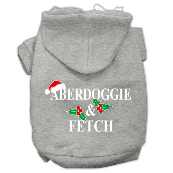 Aberdoggie-Christmas-Screen-Print-Pet-Hoodies-Grey-Size-Xs-GreatEagleInc-333961356
