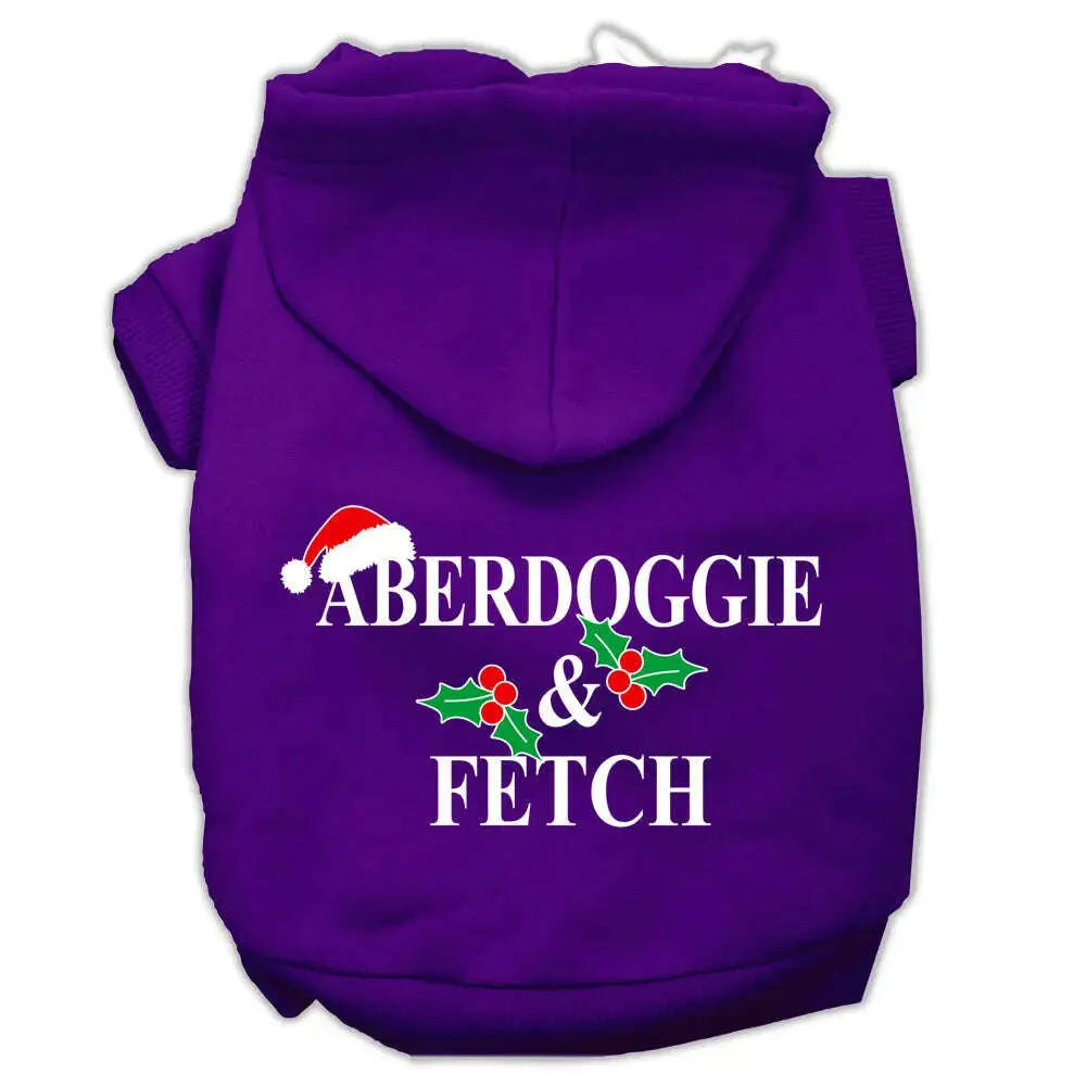 Aberdoggie-Christmas-Screen-Print-Pet-Hoodies-Purple-Size-L-GreatEagleInc-333963083