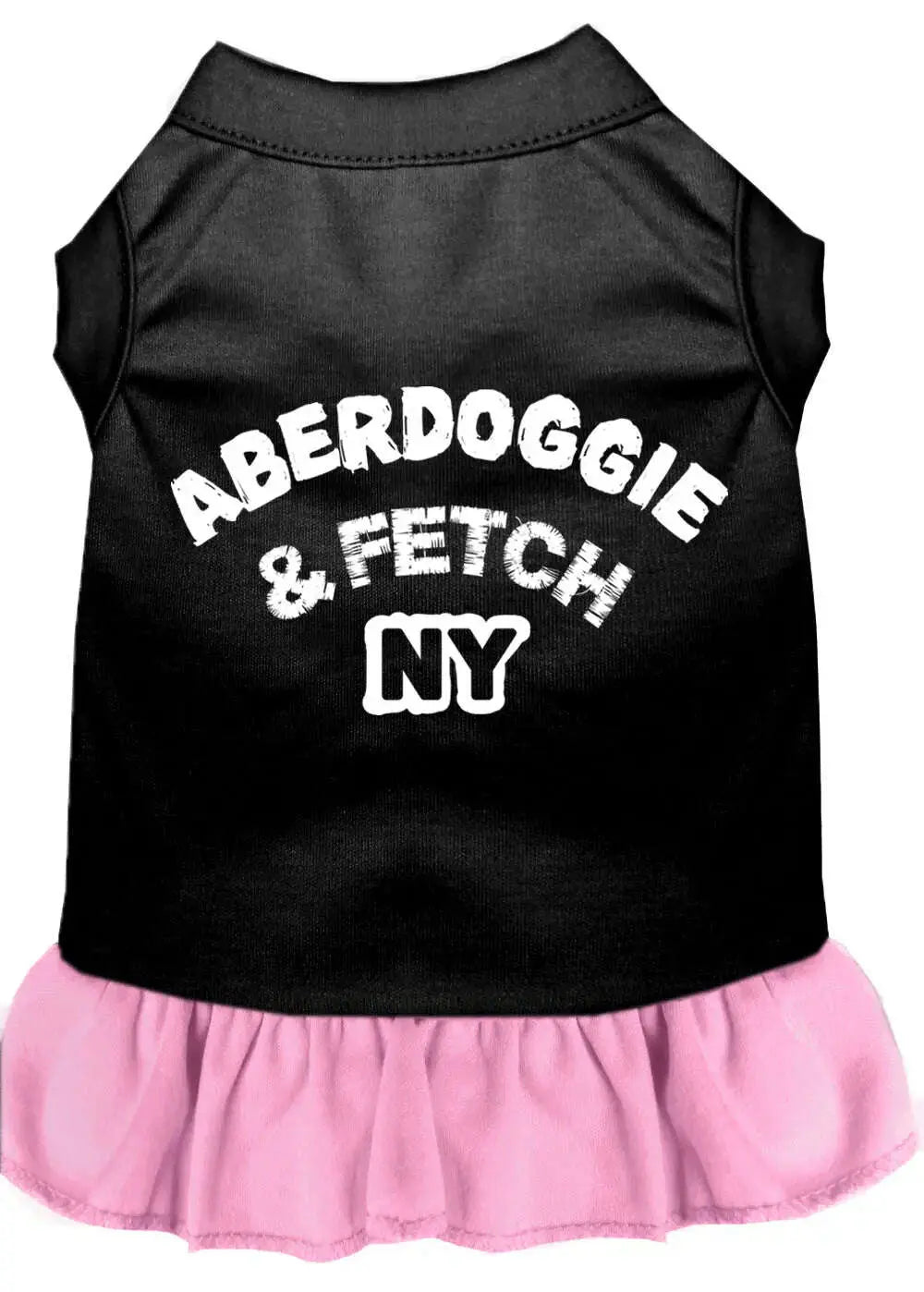 Aberdoggie-Ny-Screen-Print-Dog-Dress-Black-With-Light-Pink-Sm-GreatEagleInc-319271828