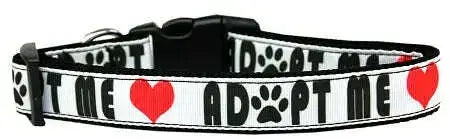 Adopt-Me-Nylon-Dog-Collar-Medium-Narrow-GreatEagleInc-318824957