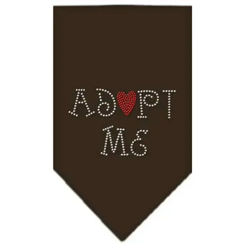 Adopt-Me-Rhinestone-Bandana-Cocoa-Large-GreatEagleInc-319334537
