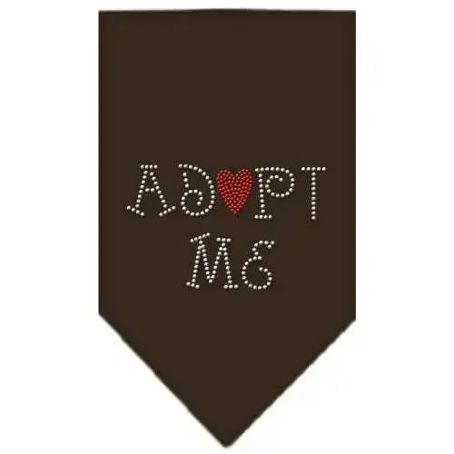 Adopt-Me-Rhinestone-Bandana-Cocoa-Small-GreatEagleInc-319333381