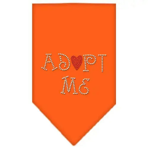 Adopt-Me-Rhinestone-Bandana-Orange-Small-GreatEagleInc-319332828
