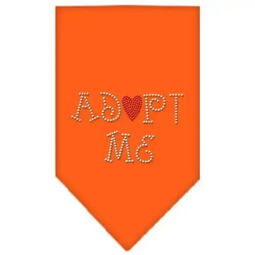 Adopt-Me-Rhinestone-Bandana-Orange-Small-GreatEagleInc-319332828