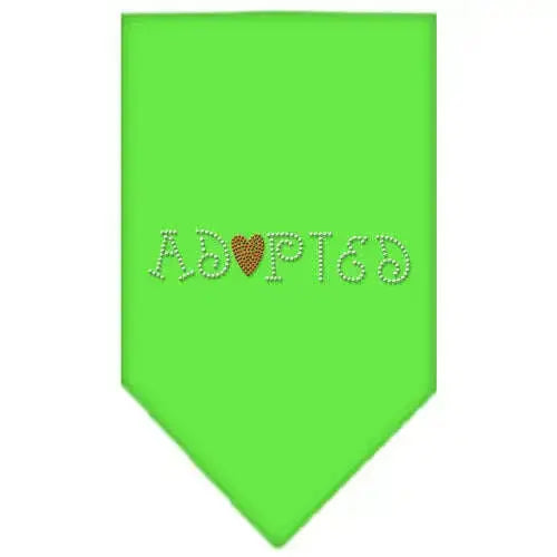 Adopted-Rhinestone-Bandana-Lime-Green-Large-GreatEagleInc-319336559