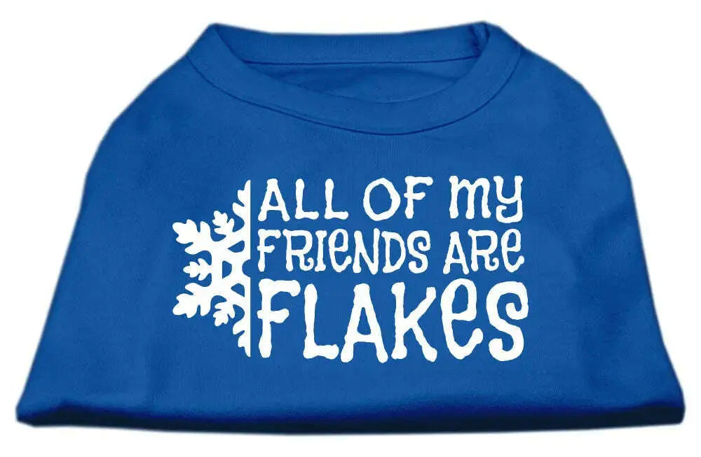 All-My-Friends-Are-Flakes-Screen-Print-Shirt-Blue-Xxl-GreatEagleInc-333827925