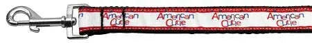 American-Cutie-Nylon-Dog-Leash-5-8-Inch-Wide-4ft-Long-GreatEagleInc-318482596
