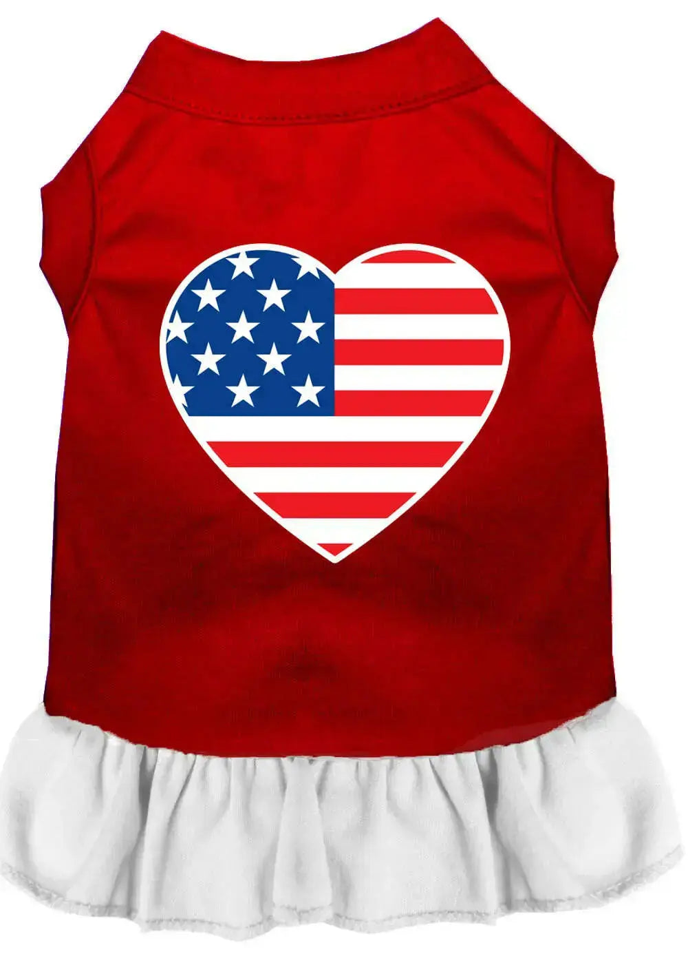 American-Flag-Heart-Screen-Print-Dress-Red-With-White-Lg-GreatEagleInc-318704794