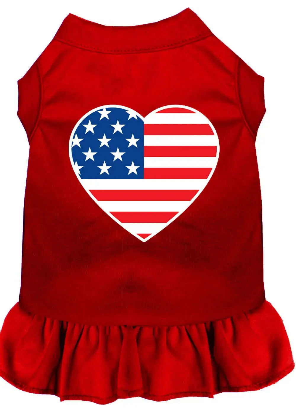 American-Flag-Heart-Screen-Print-Dress-Red-Xxxl-GreatEagleInc-319232359