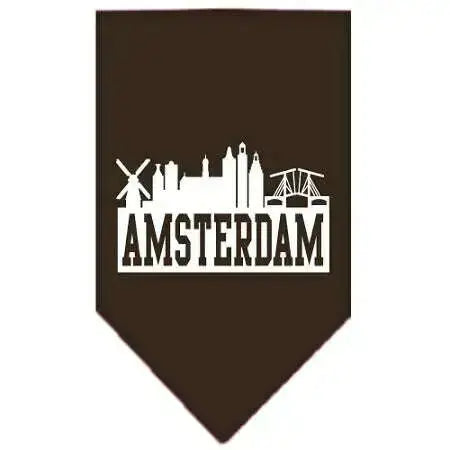 Amsterdam-Skyline-Screen-Print-Bandana-Cocoa-Large-GreatEagleInc-318499364