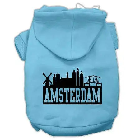 Amsterdam-Skyline-Screen-Print-Pet-Hoodies-Baby-Blue-Size-Xxxl-GreatEagleInc-319765093