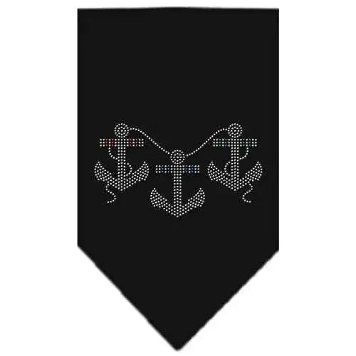 Anchors-Rhinestone-Bandana-Black-Small-GreatEagleInc-319331022