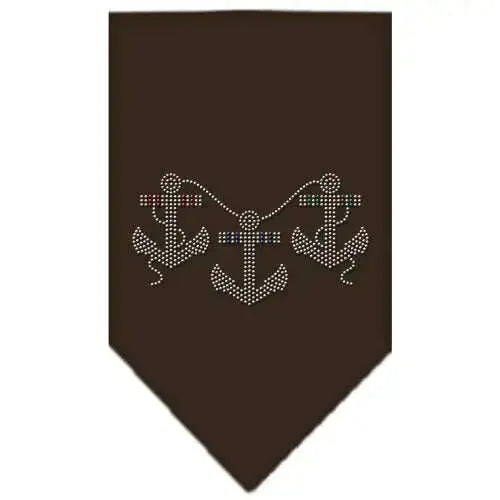 Anchors-Rhinestone-Bandana-Cocoa-Large-GreatEagleInc-319332161