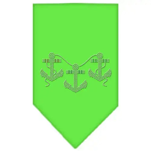Anchors-Rhinestone-Bandana-Lime-Green-Large-GreatEagleInc-319331979
