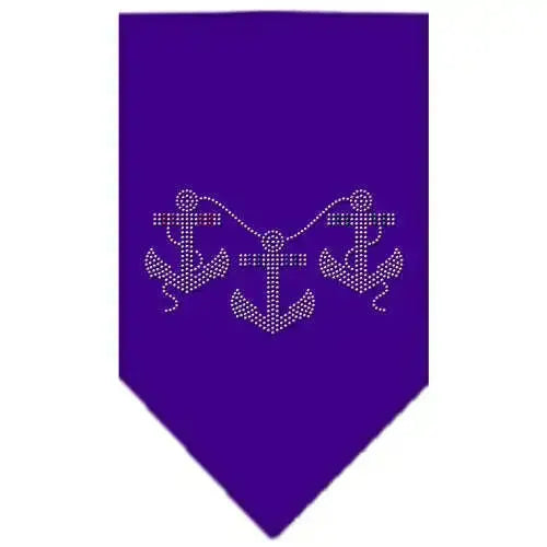 Anchors-Rhinestone-Bandana-Purple-Small-GreatEagleInc-319330212