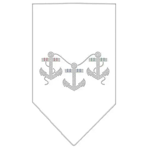 Anchors-Rhinestone-Bandana-White-Large-GreatEagleInc-319331236