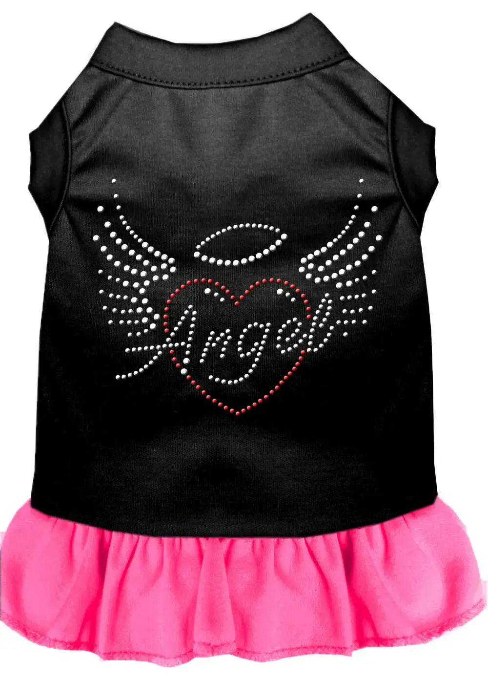 Angel-Heart-Rhinestone-Dress-Black-With-Bright-Pink-Xxl-GreatEagleInc-320077980