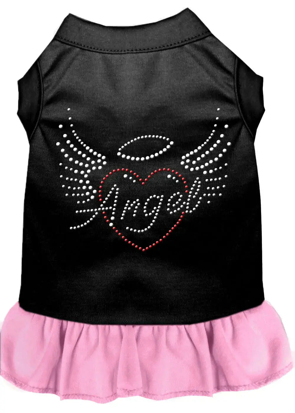 Angel-Heart-Rhinestone-Dress-Black-With-Light-Pink-Xl-GreatEagleInc-320079555
