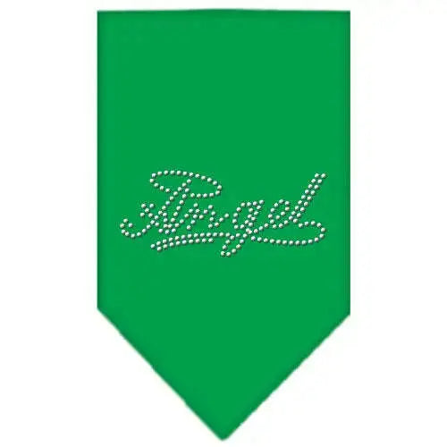 Angel-Rhinestone-Bandana-Emerald-Green-Large-GreatEagleInc-319329474