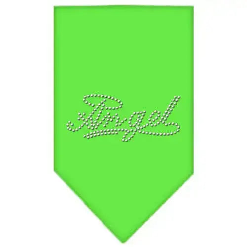 Angel-Rhinestone-Bandana-Lime-Green-Small-GreatEagleInc-319328120