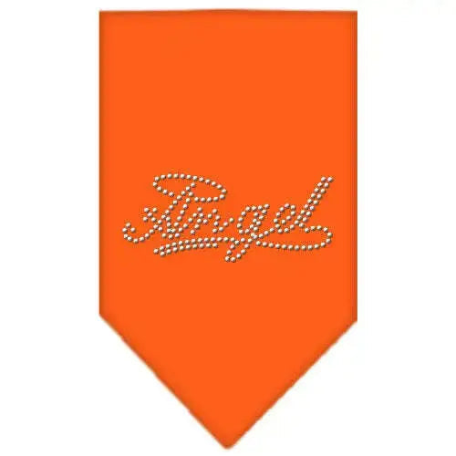 Angel-Rhinestone-Bandana-Orange-Small-GreatEagleInc-319327849