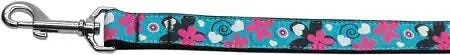 Aqua-Love-Nylon-Ribbon-Dog-Collars-1-Wide-4ft-Leash-GreatEagleInc-318568663