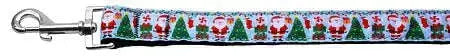 Aqua-Santa-Nylon-Ribbon-Pet-Leash-1-Wide-6ft-GreatEagleInc-318843752