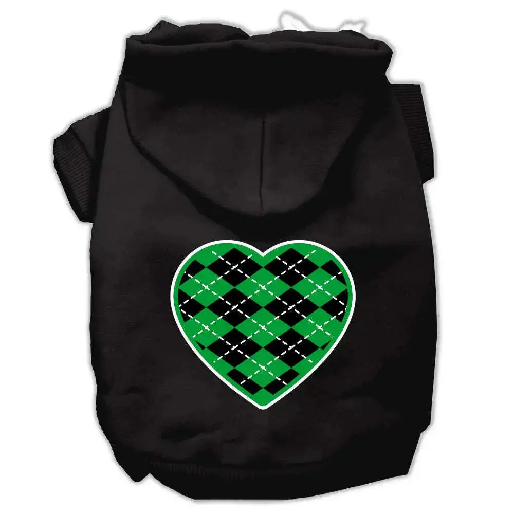 Argyle-Heart-Green-Screen-Print-Pet-Hoodies-Black-Size-Xs-GreatEagleInc-318705965