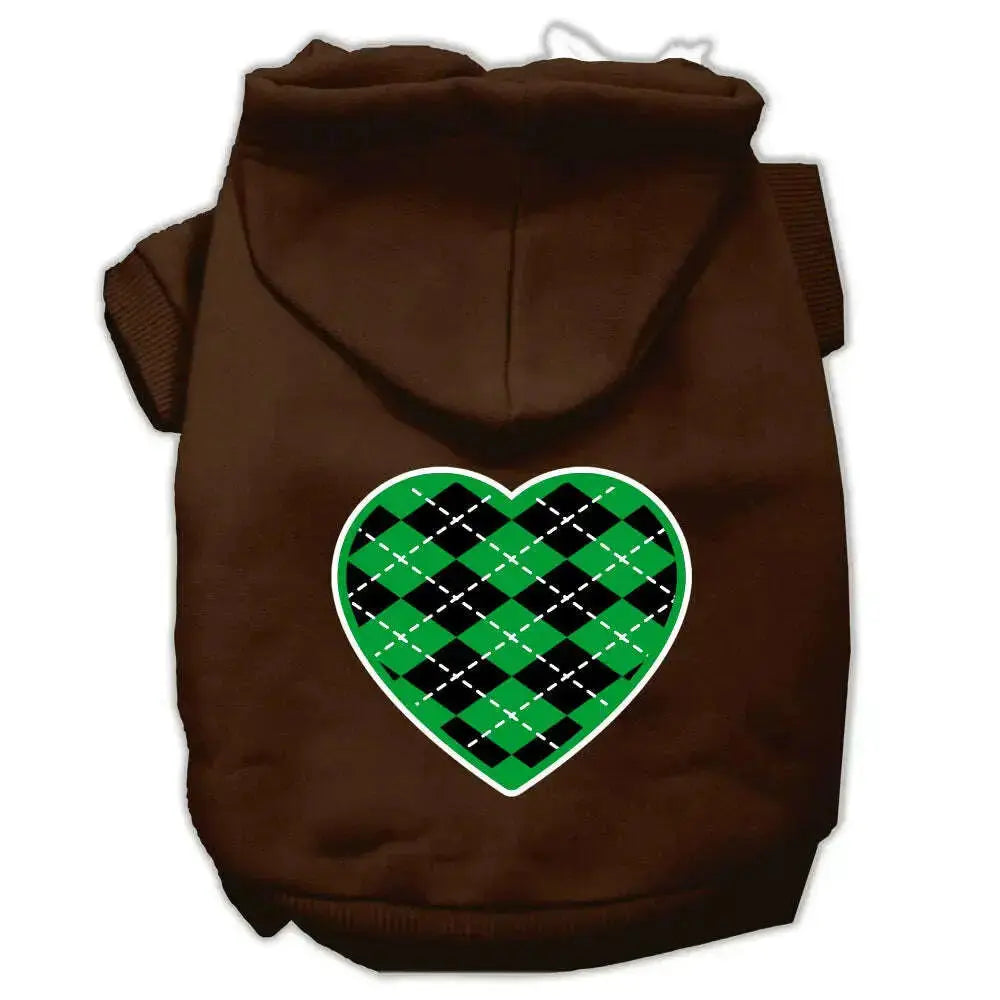Argyle-Heart-Green-Screen-Print-Pet-Hoodies-Brown-Size-Med-GreatEagleInc-319172139