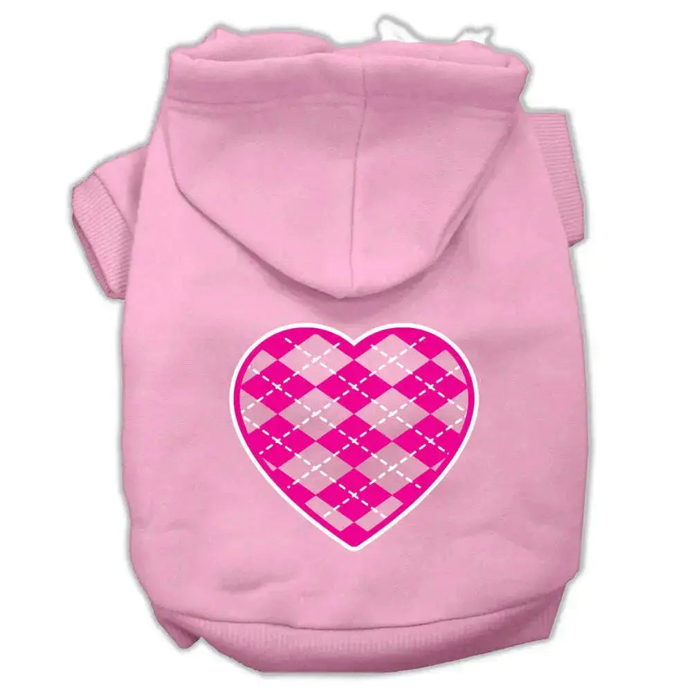 Argyle-Heart-Pink-Screen-Print-Pet-Hoodies-Light-Pink-Size-Xxl-GreatEagleInc-319165238
