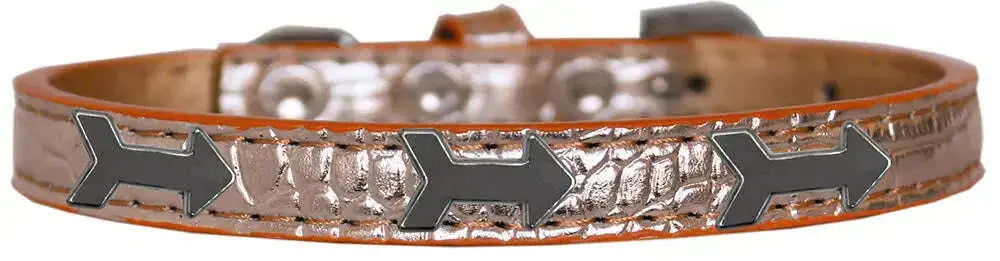Arrows-Widget-Croc-Dog-Collar-Copper-Size-14-GreatEagleInc-319186910