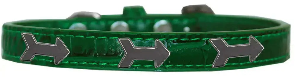 Arrows-Widget-Croc-Dog-Collar-Emerald-Green-Size-20-GreatEagleInc-319186032