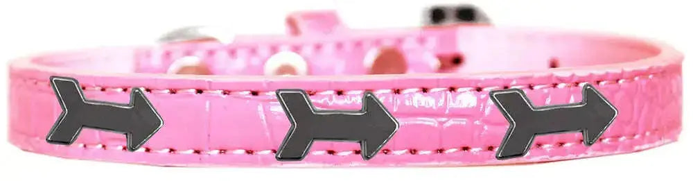 Arrows-Widget-Croc-Dog-Collar-Light-Pink-Size-14-GreatEagleInc-319185196