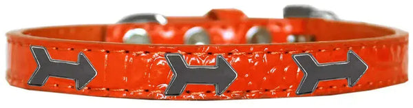 Arrows-Widget-Croc-Dog-Collar-Orange-Size-10-GreatEagleInc-318558284