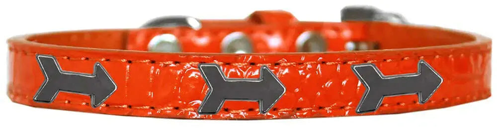 Arrows-Widget-Croc-Dog-Collar-Orange-Size-12-GreatEagleInc-318558391